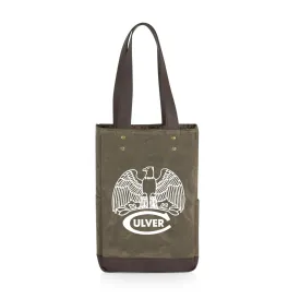 Eagle Culver-C Waxed Canvas 2 Bottle Wine Bag - Khaki