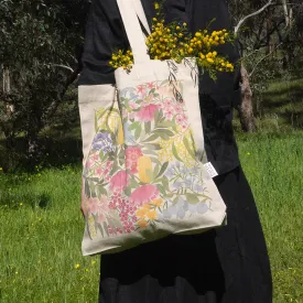 Earth Greetings Tote Bag With Pocket - Where Flowers Bloom