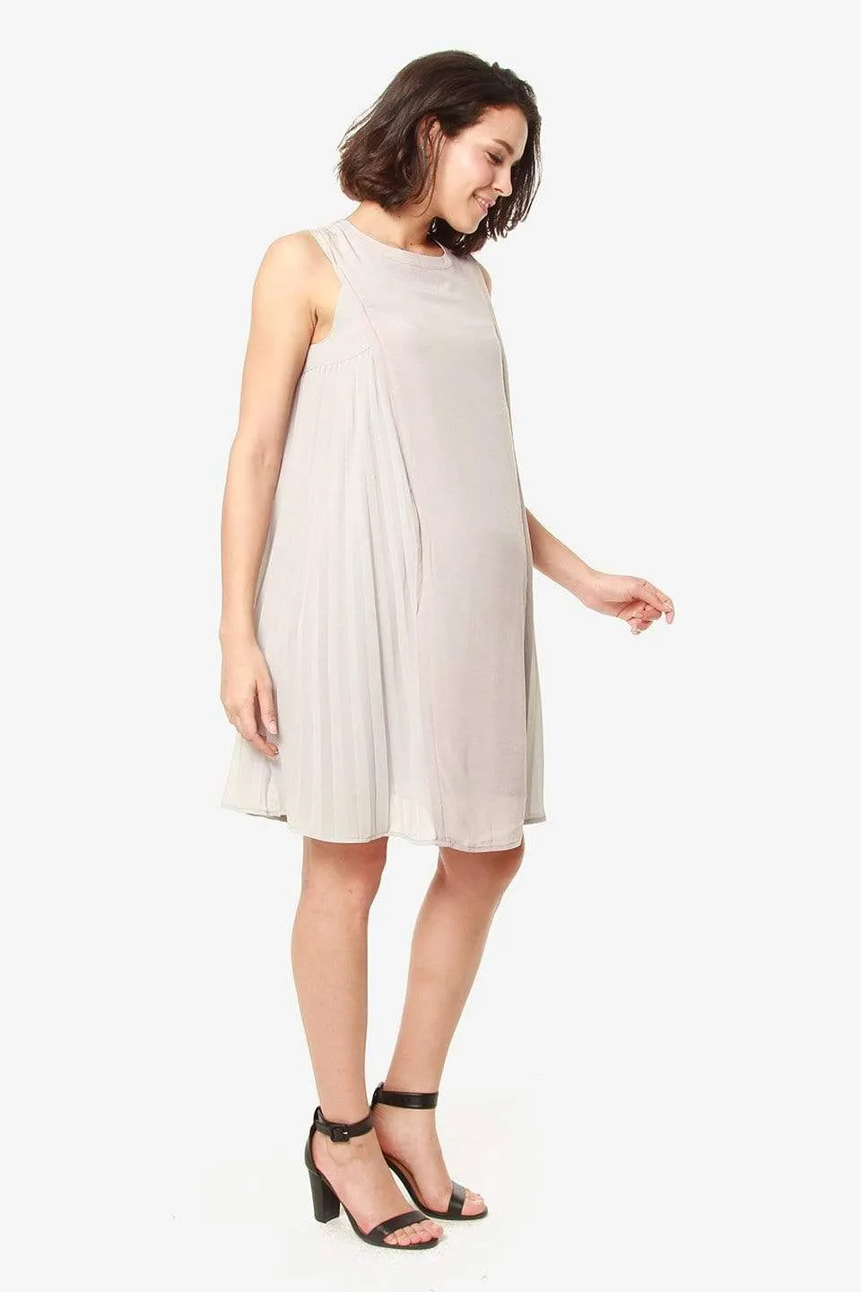 Evia Nursing Dress Grey