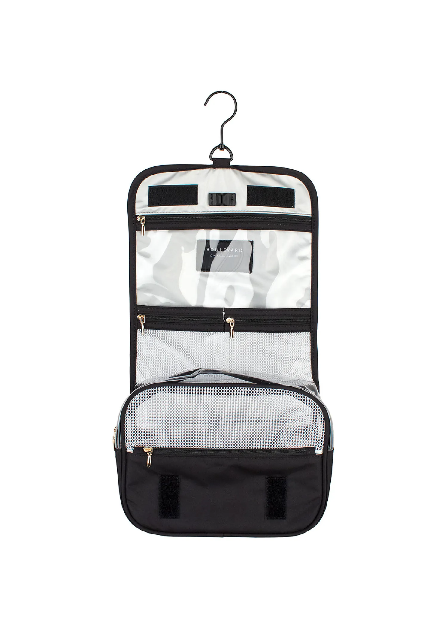 FELIX HANGING TOILETRY BAG - BLACK