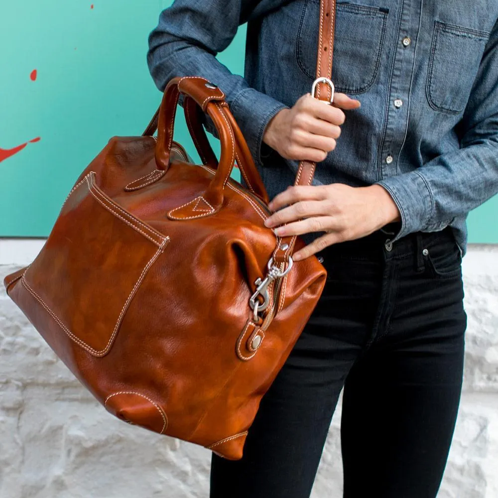 Floto Leather Chiara Travel Bag