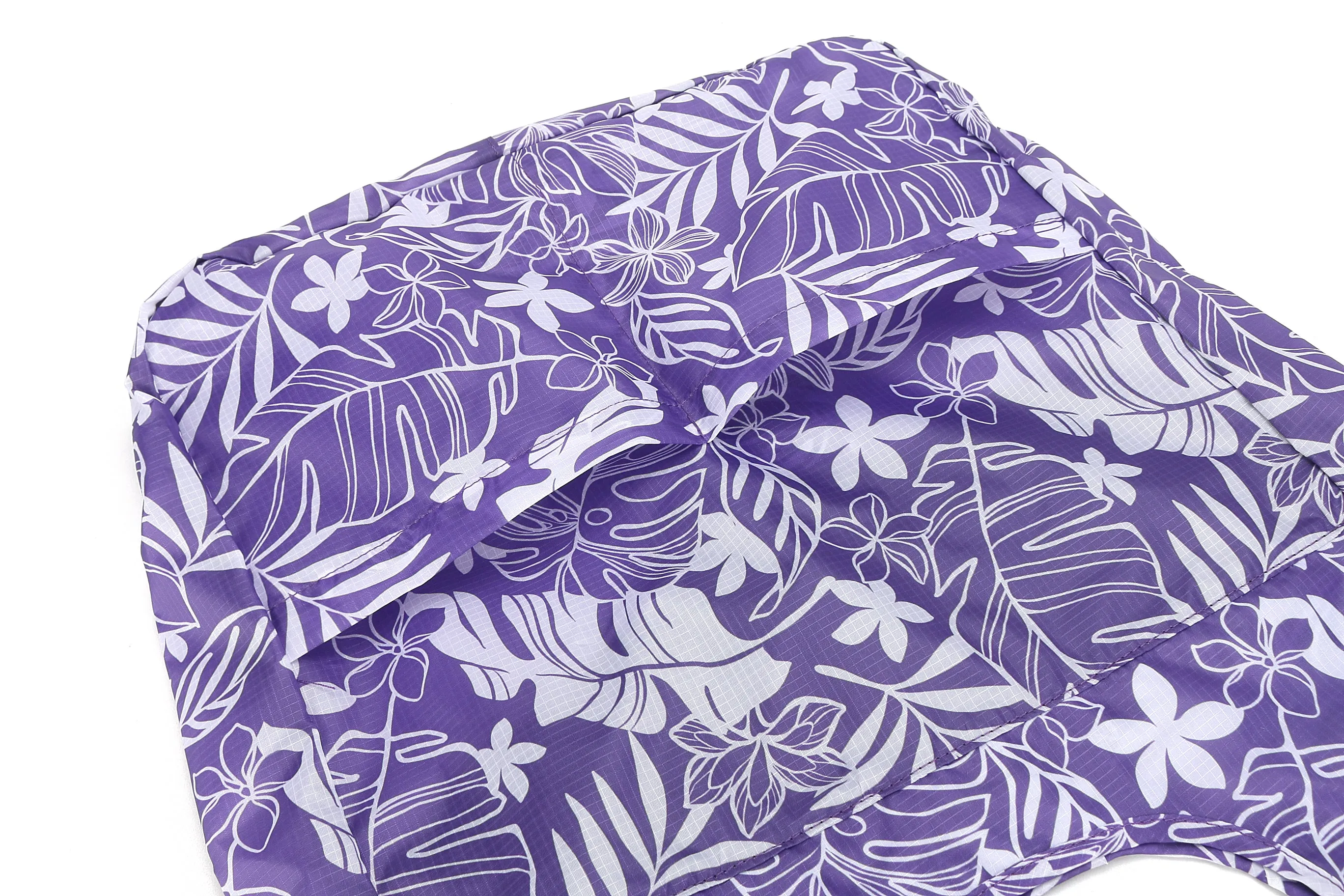 Foldable Bag Jacqueline Plumeria Monstera Purple