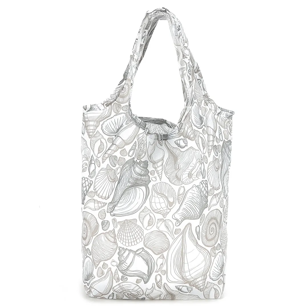 Foldable Bag Joy Seashells Grey