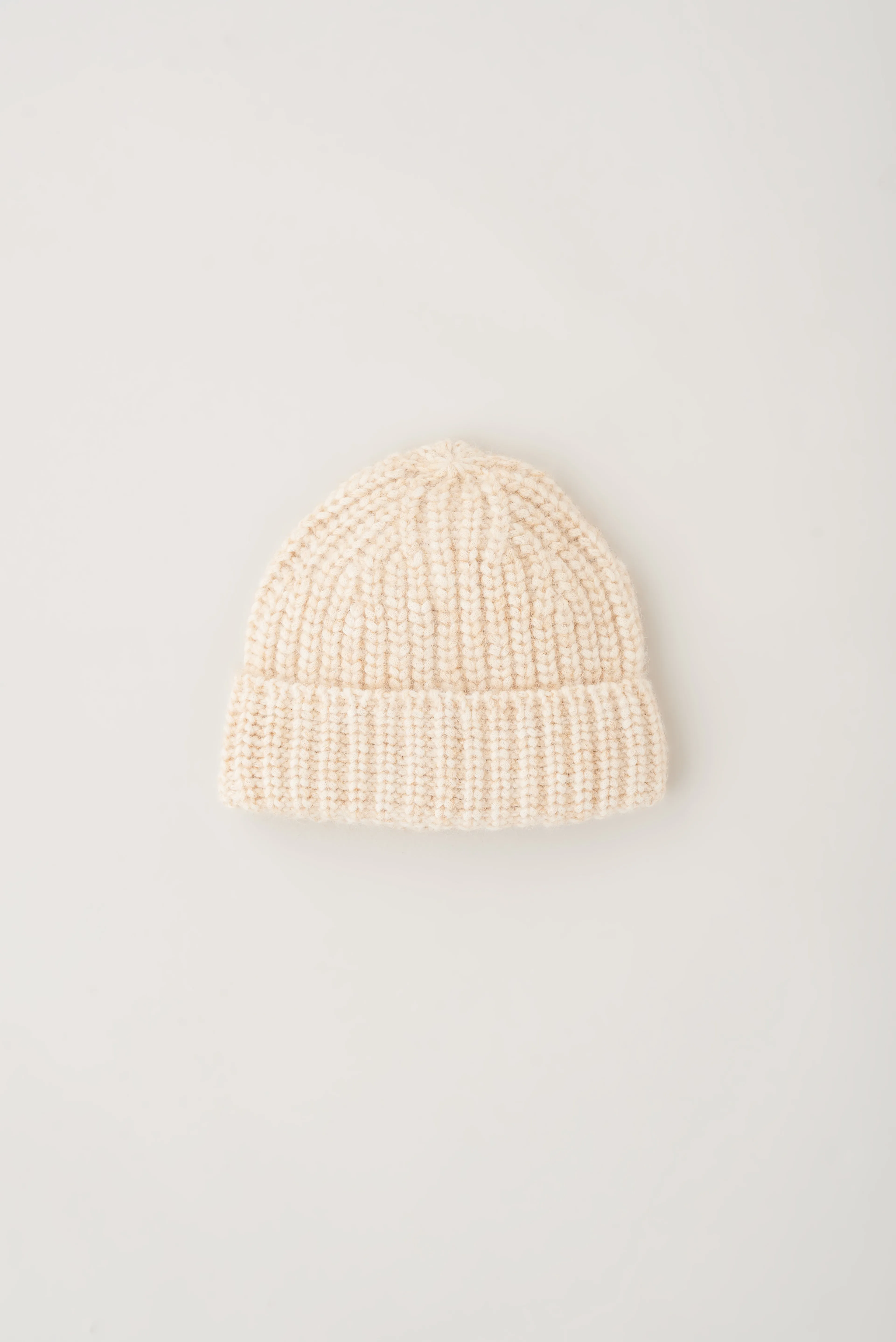 Fuzzy Beanie in Alabaster