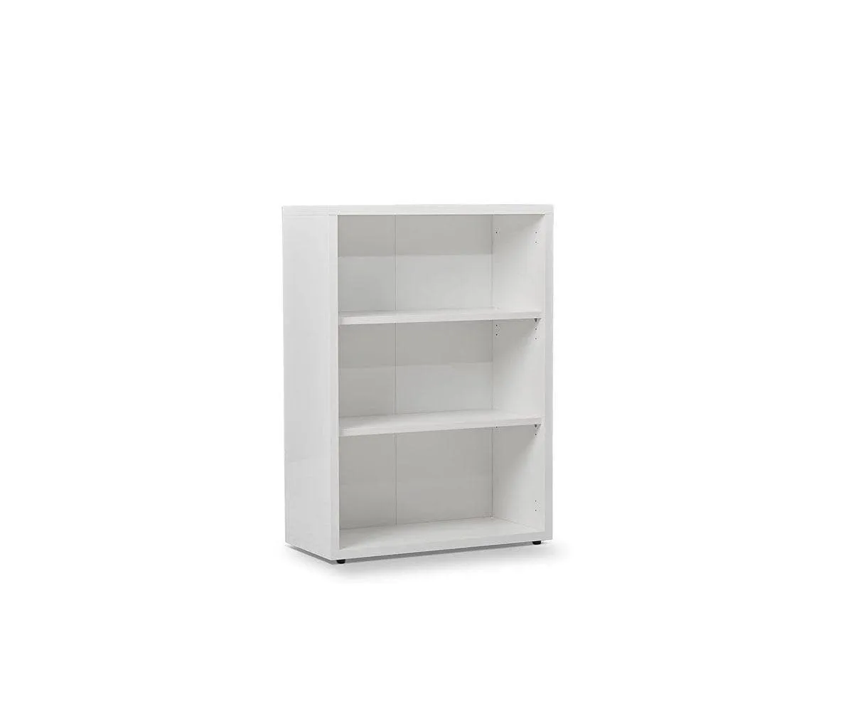 Gammel Low Bookcase - White