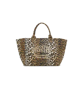 GANNI Leopard Shopper