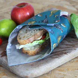 garden birds sandwich wrap