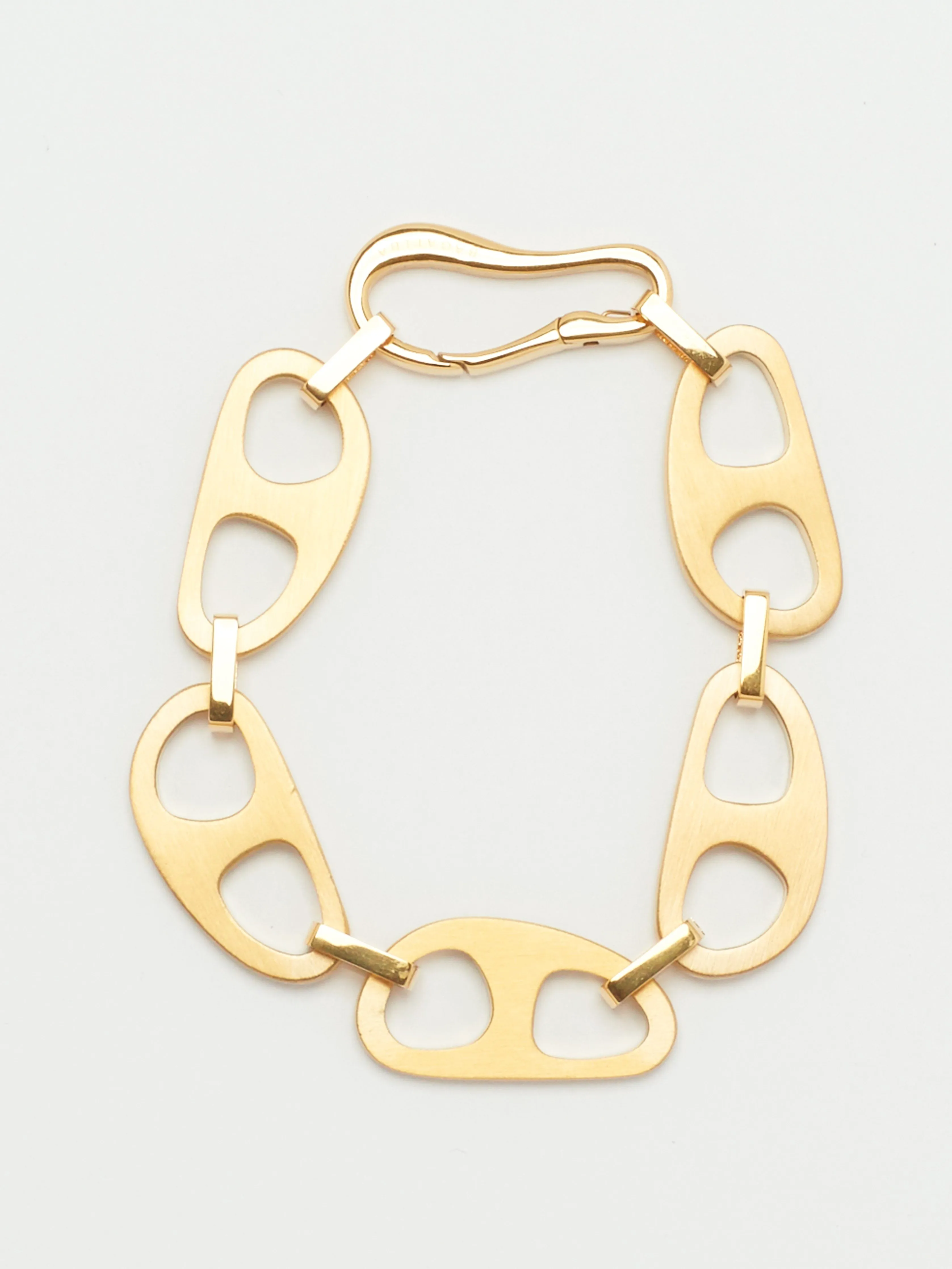 Gold Brushed Tab Bracelet