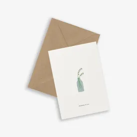 GREETING CARD // FLOWER VASE