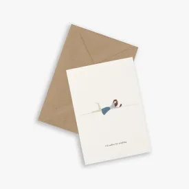 GREETING CARD // READING GIRL