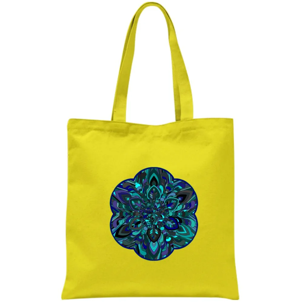 Hand-Drawn Mandala Art Cotton Bag - Mandala Art Design