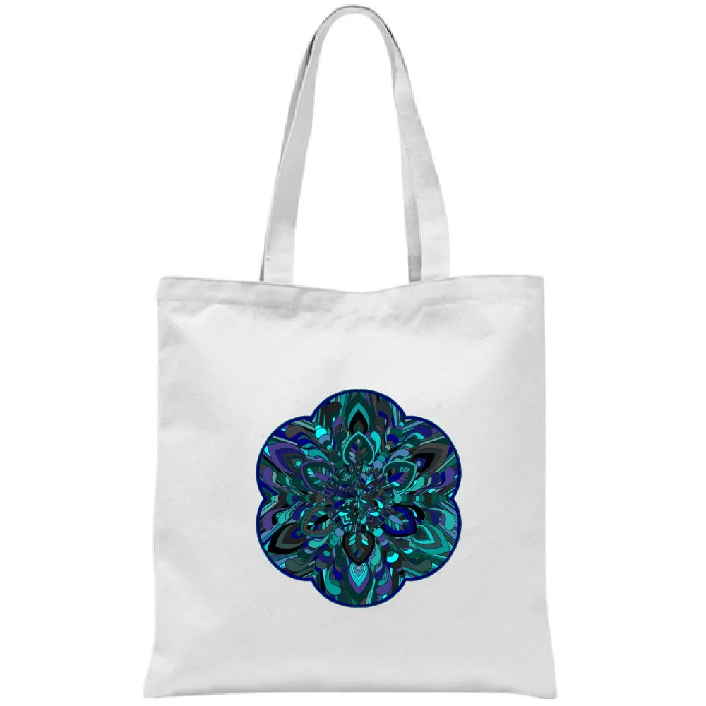 Hand-Drawn Mandala Art Cotton Bag - Mandala Art Design