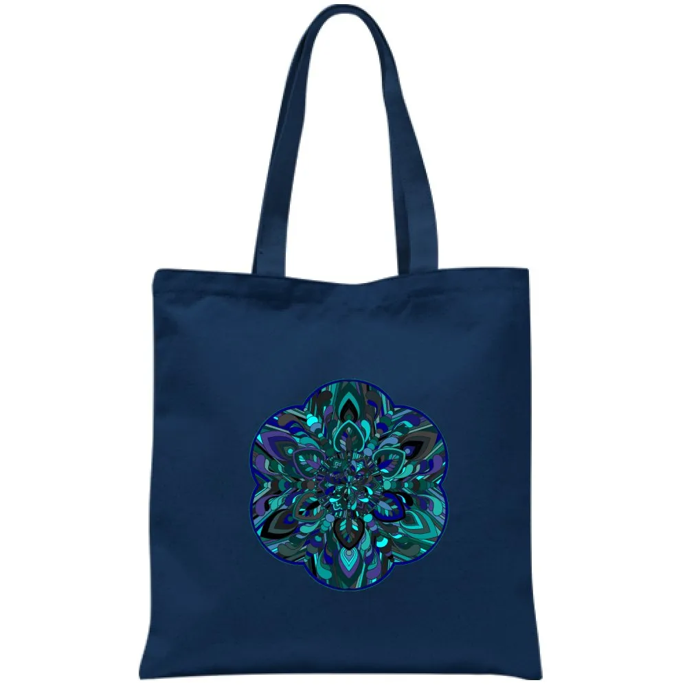 Hand-Drawn Mandala Art Cotton Bag - Mandala Art Design