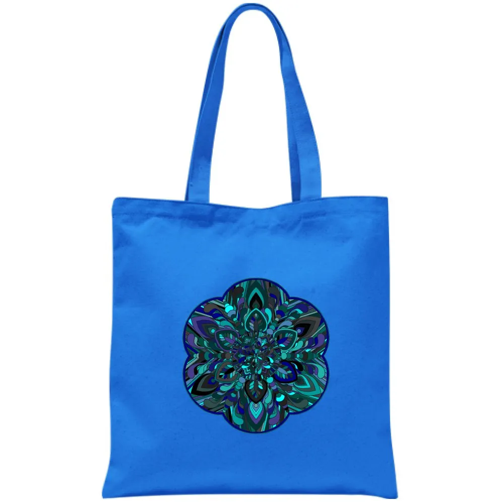 Hand-Drawn Mandala Art Cotton Bag - Mandala Art Design