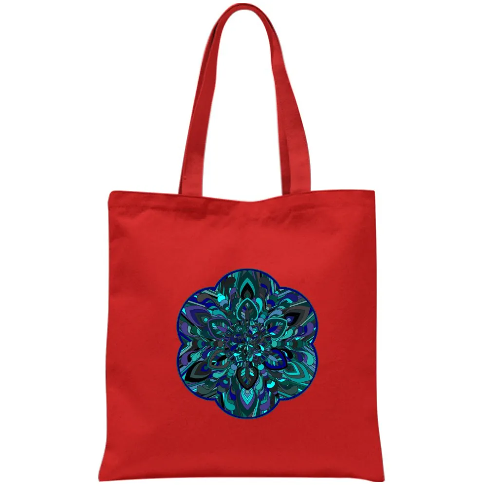 Hand-Drawn Mandala Art Cotton Bag - Mandala Art Design