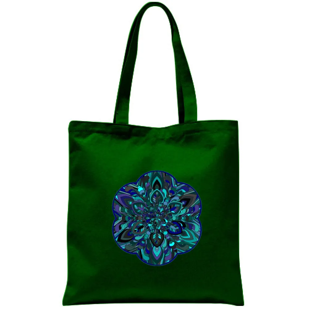 Hand-Drawn Mandala Art Cotton Bag - Mandala Art Design