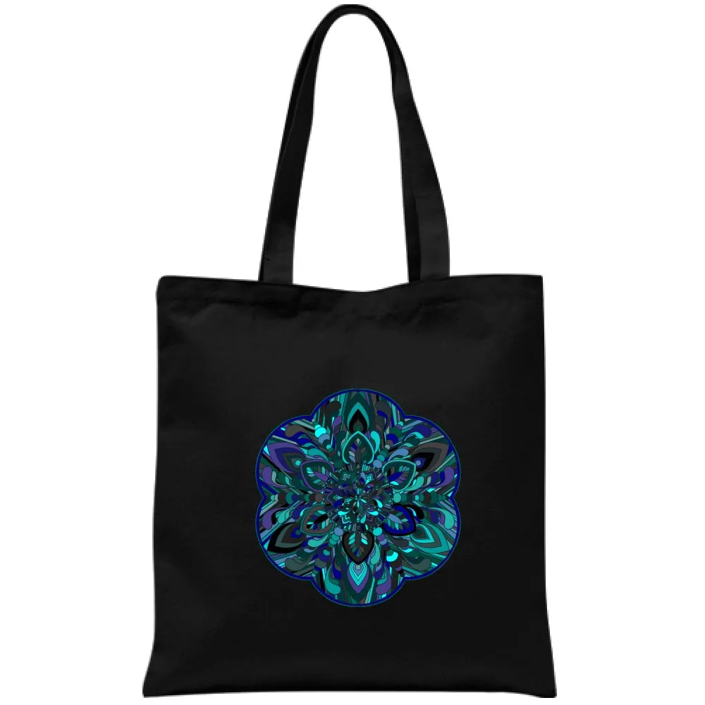 Hand-Drawn Mandala Art Cotton Bag - Mandala Art Design