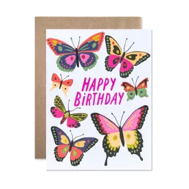 Hartland Brooklyn Card - Happy Birthday Butterflies