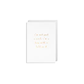 Hug with a Fold in it Card