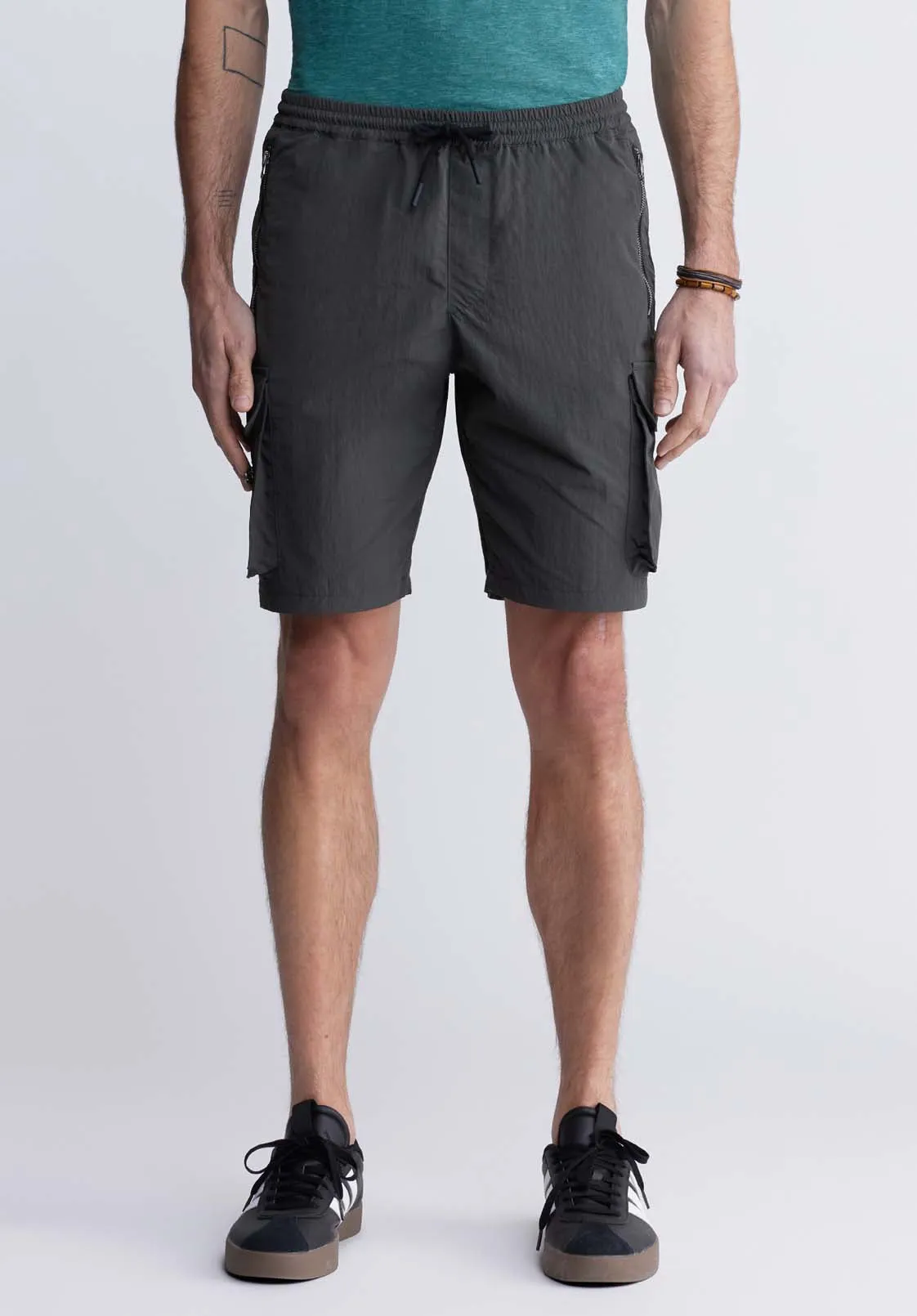 Hult Men’s Drawstring Shorts in Charcoal - BM24342