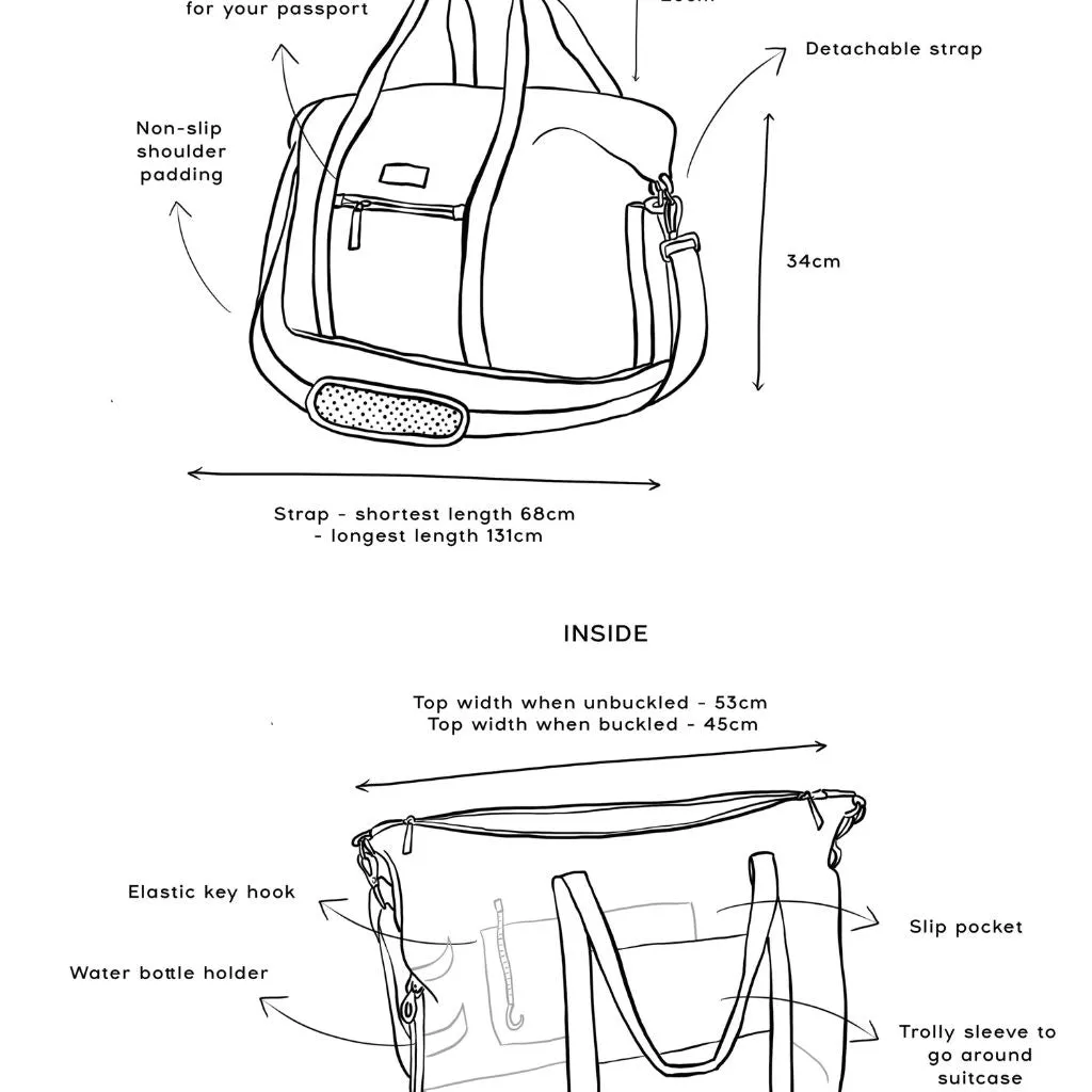 Kind Bag Weekend Duffel Holdall - Checkerboard