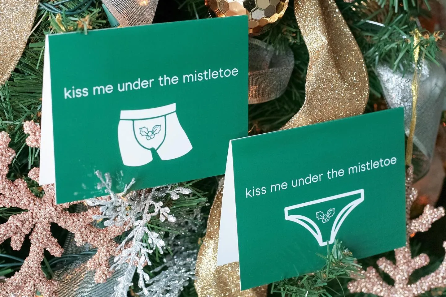 Kiss Me Under the Mistletoe | Christmas Card