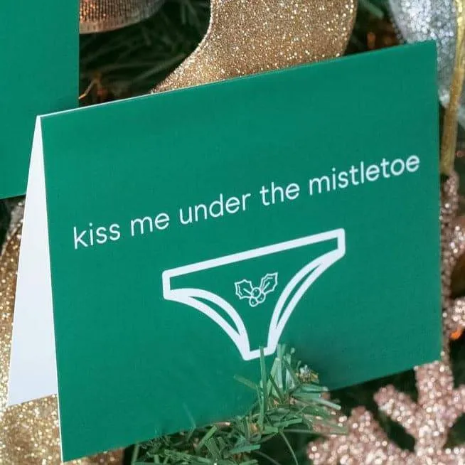 Kiss Me Under the Mistletoe | Christmas Card