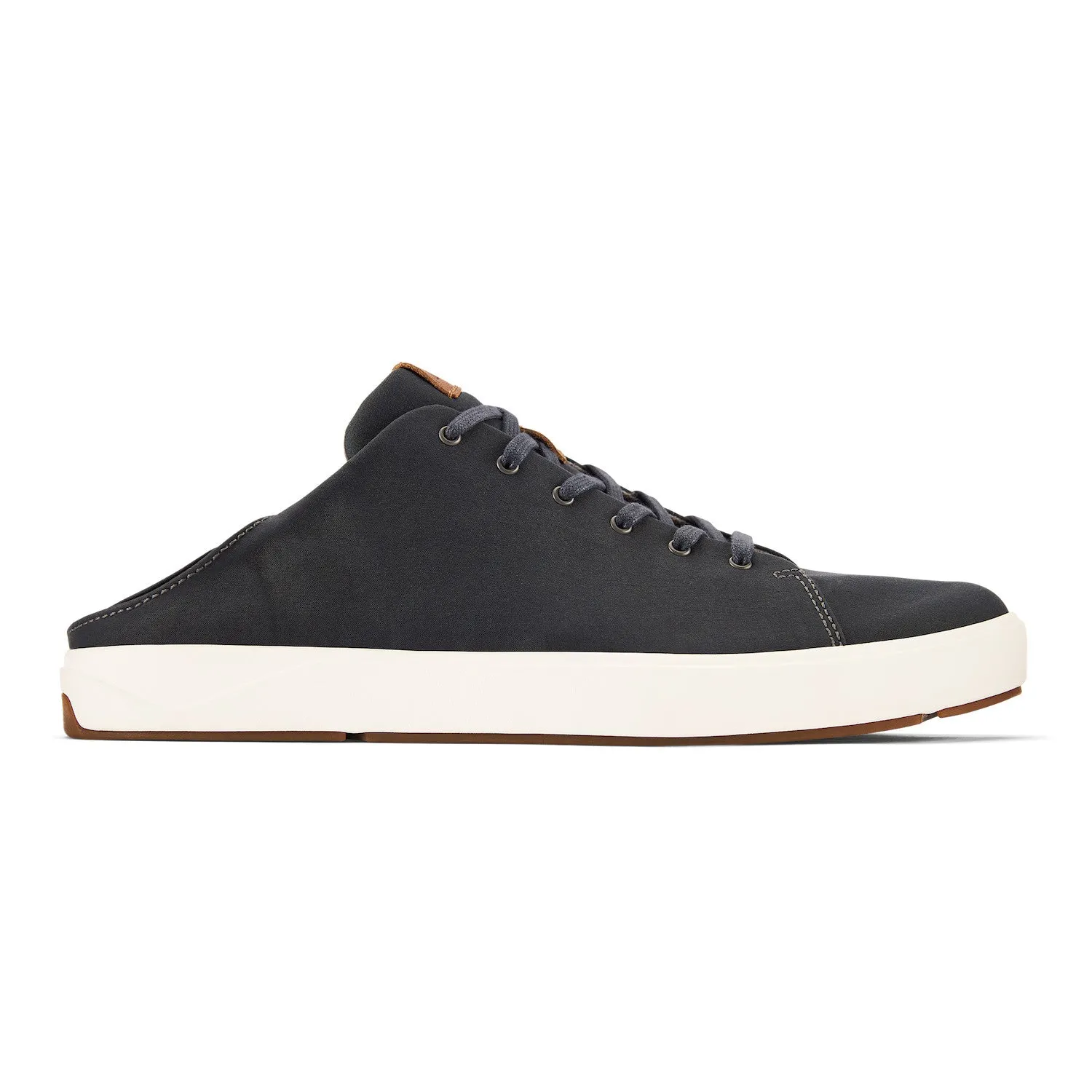 Lae'ahi Li Men's Waxed Canvas Sneakers in Dark Shadow