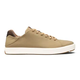 Lae'ahi Li Men's Waxed Canvas Sneakers in Khaki