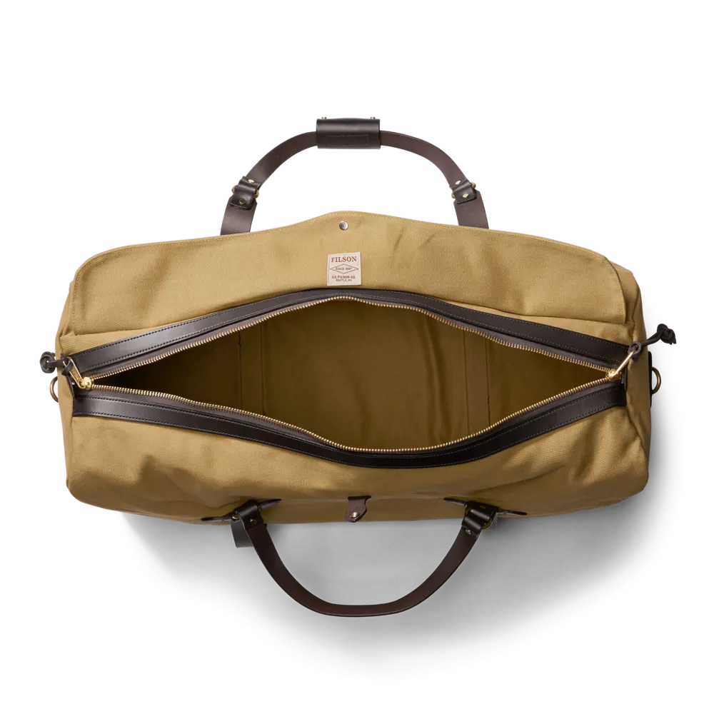 Large Rugged Twill Duffel Bag- Tan