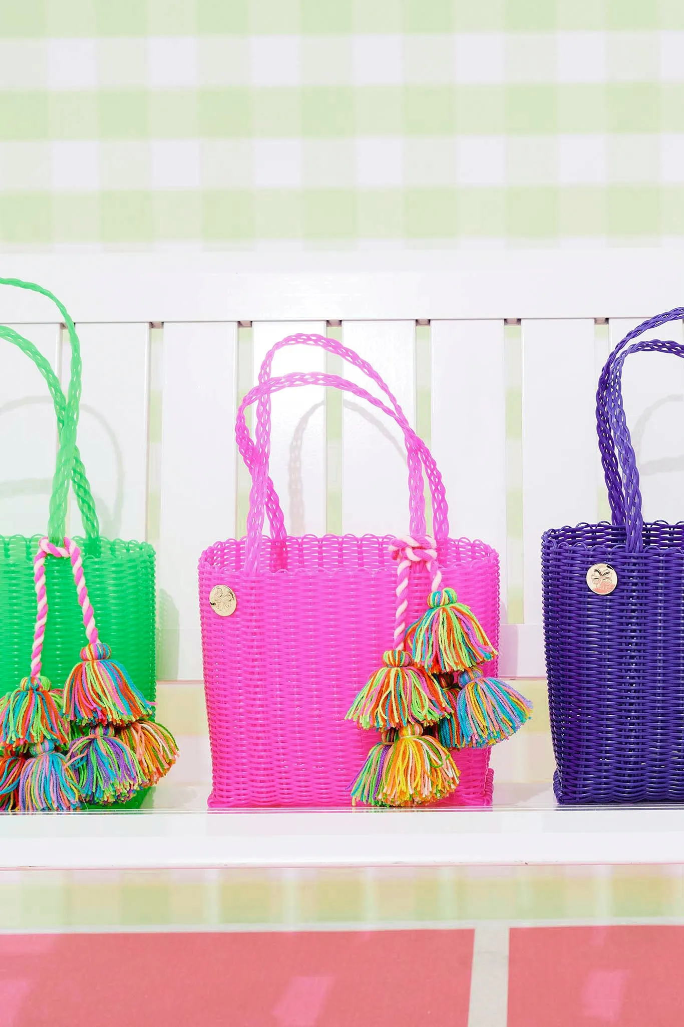 Las Guanacas Mini Bag in Fuschia