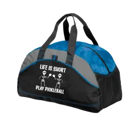 Life is Short Skeletons | Pickleball Sports Duffel | Medium Size Court Bag