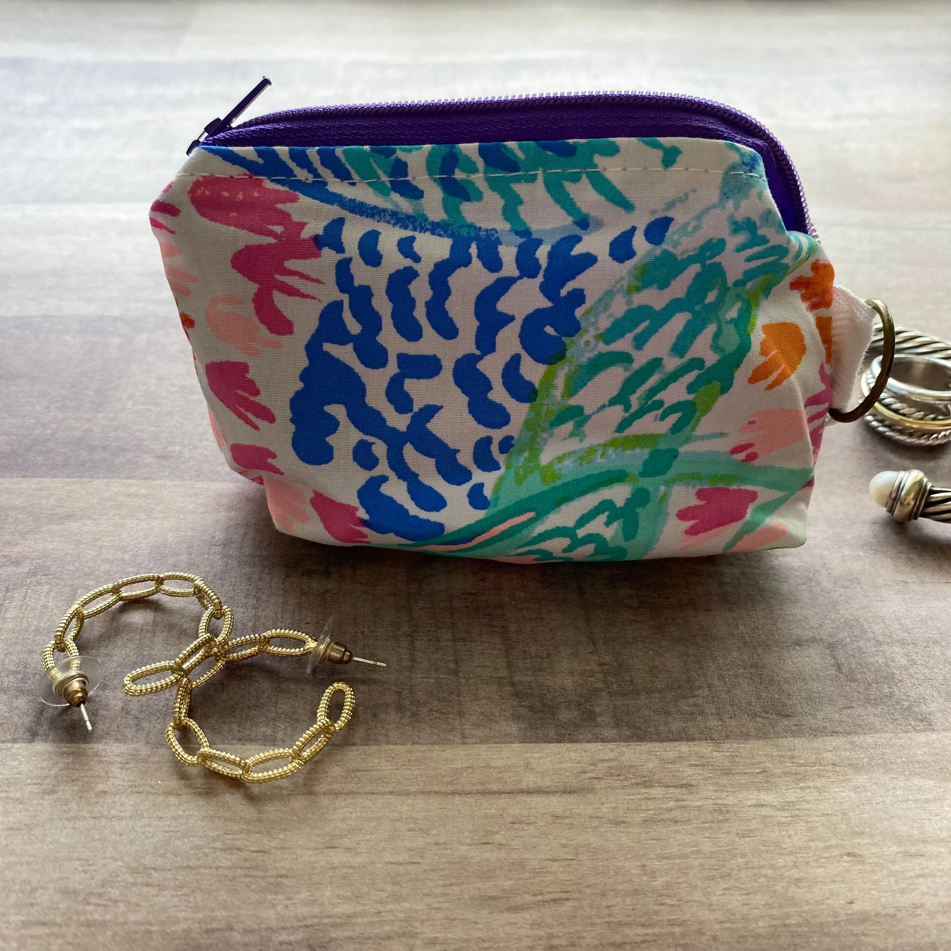 Lilly Pulitzer Mermaid Mini Zipper Bag