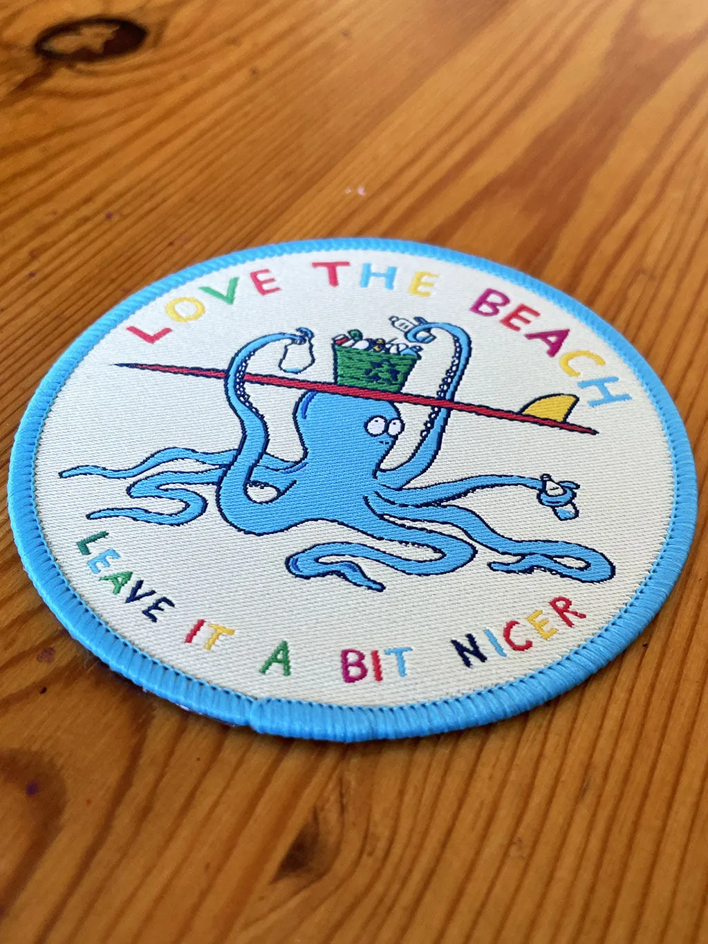 Love The Beach Woven Patch