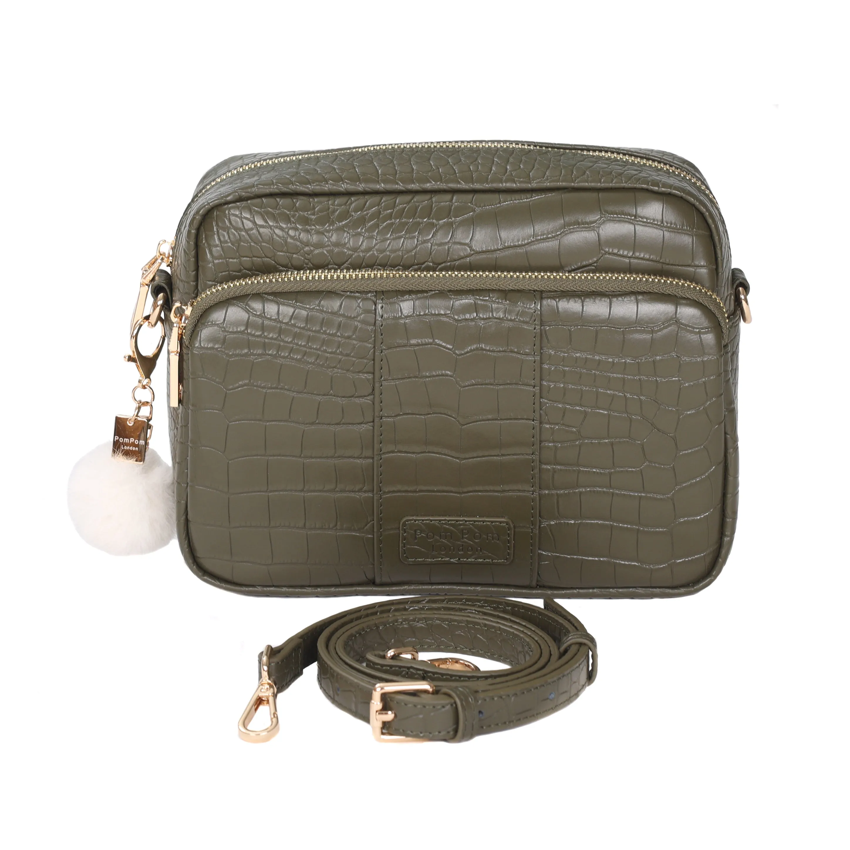 Mayfair Plus Bag Croc Olive Green & Accessories