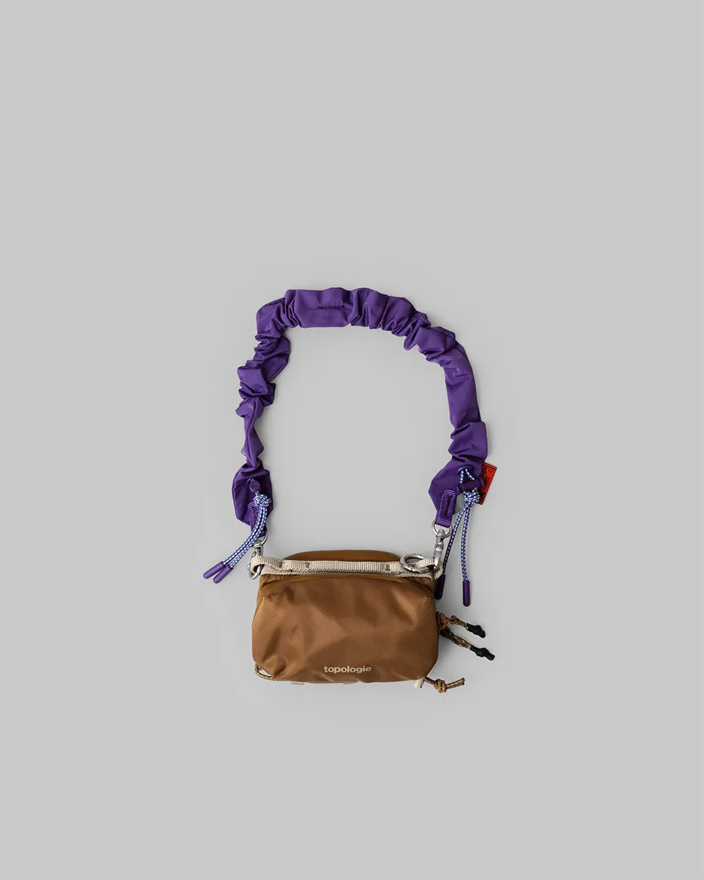 Mini Bottle Sacoche / Copper / Taupe (Bomber) / Bungee Wrist Strap / Electric Purple (Tech Sateen)