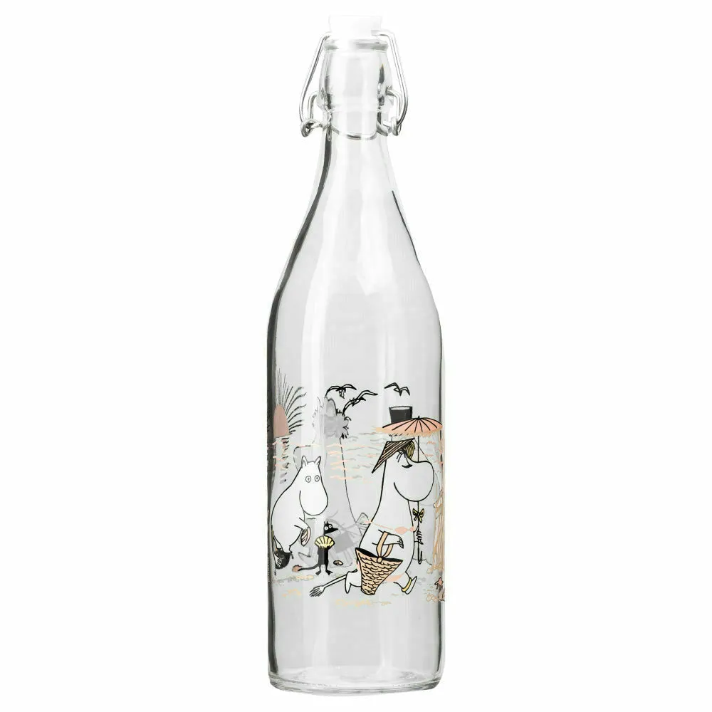 Moomin Glass Bottle Beach 1L - Muurla