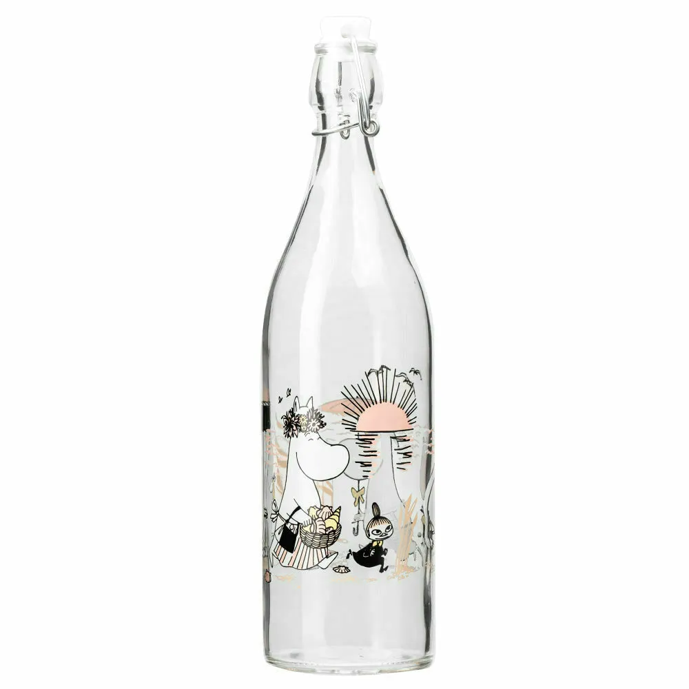 Moomin Glass Bottle Beach 1L - Muurla