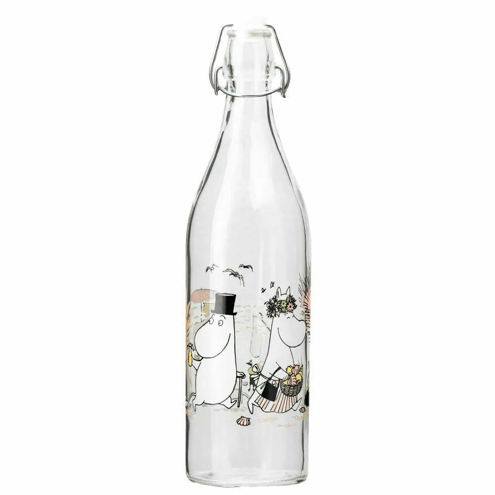 Moomin Glass Bottle Beach 1L - Muurla