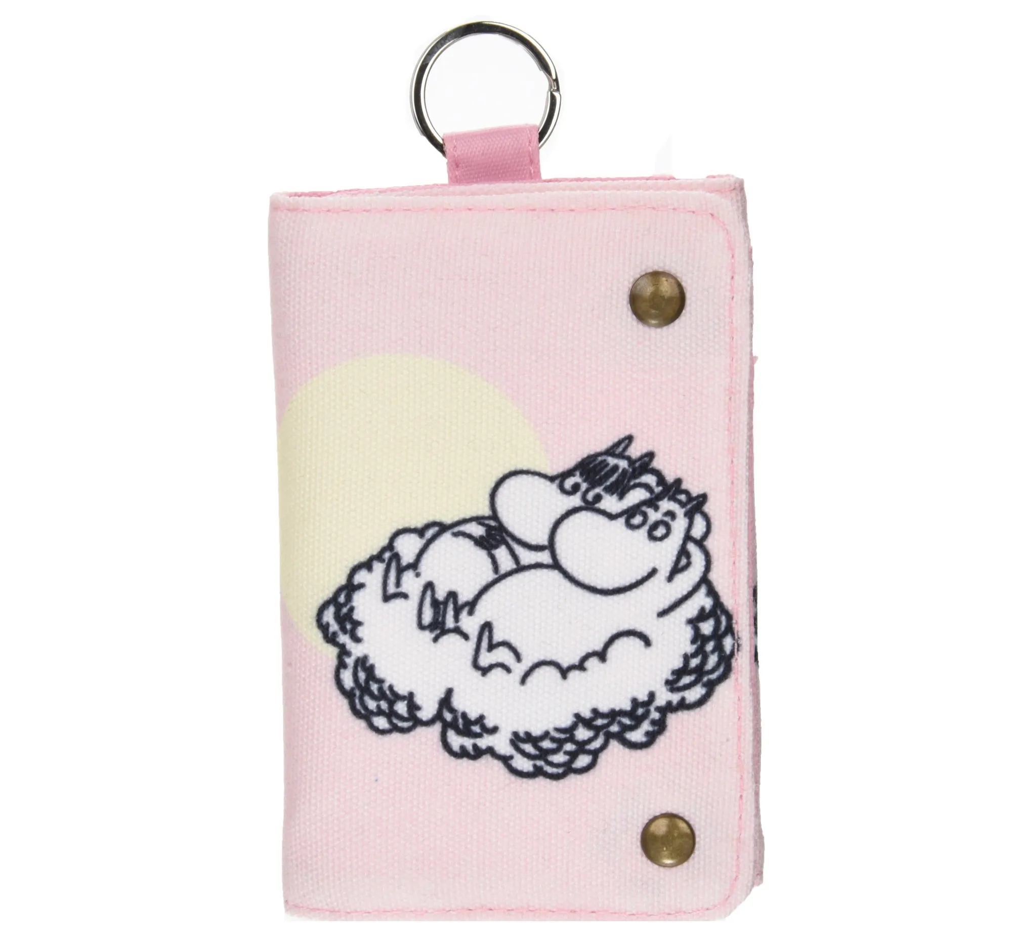 Moomintroll Up In The Clouds Canvas Wallet - Pink