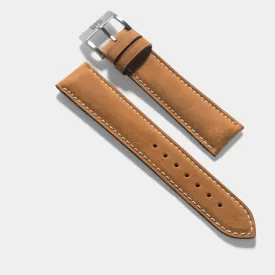 Mountain Brown Leather Watch Strap