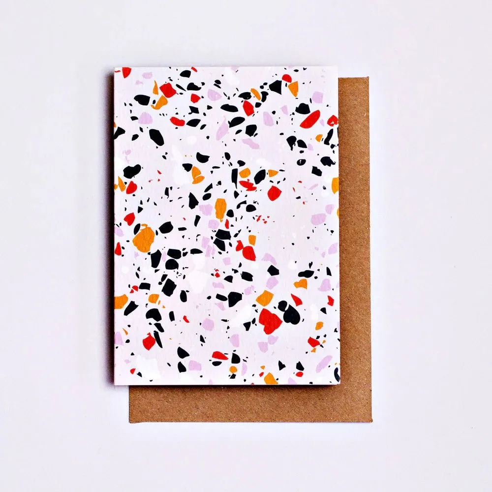 Mustard Terrazzo Art Card