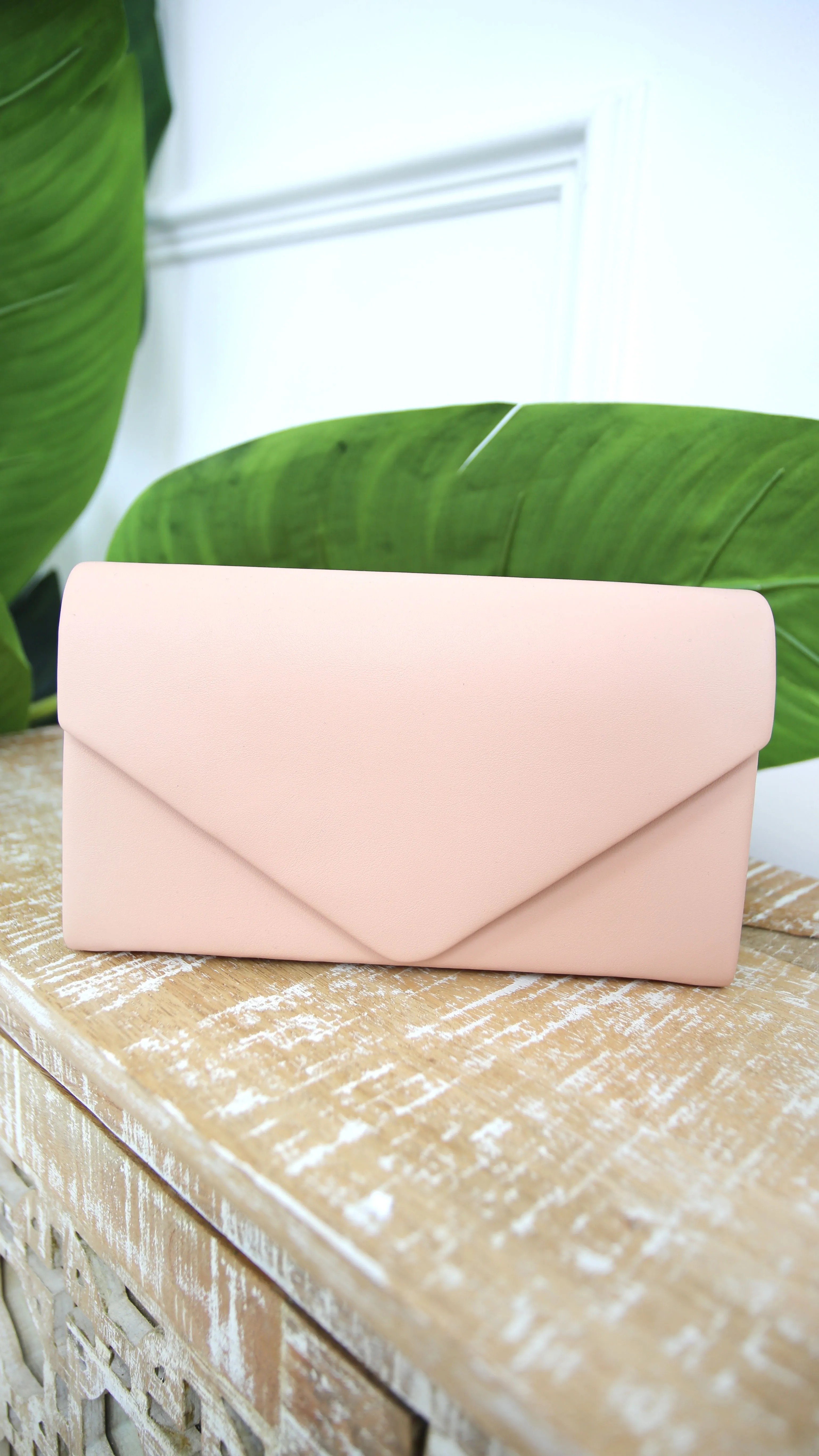 Myrtle Pink Envelope Clutch