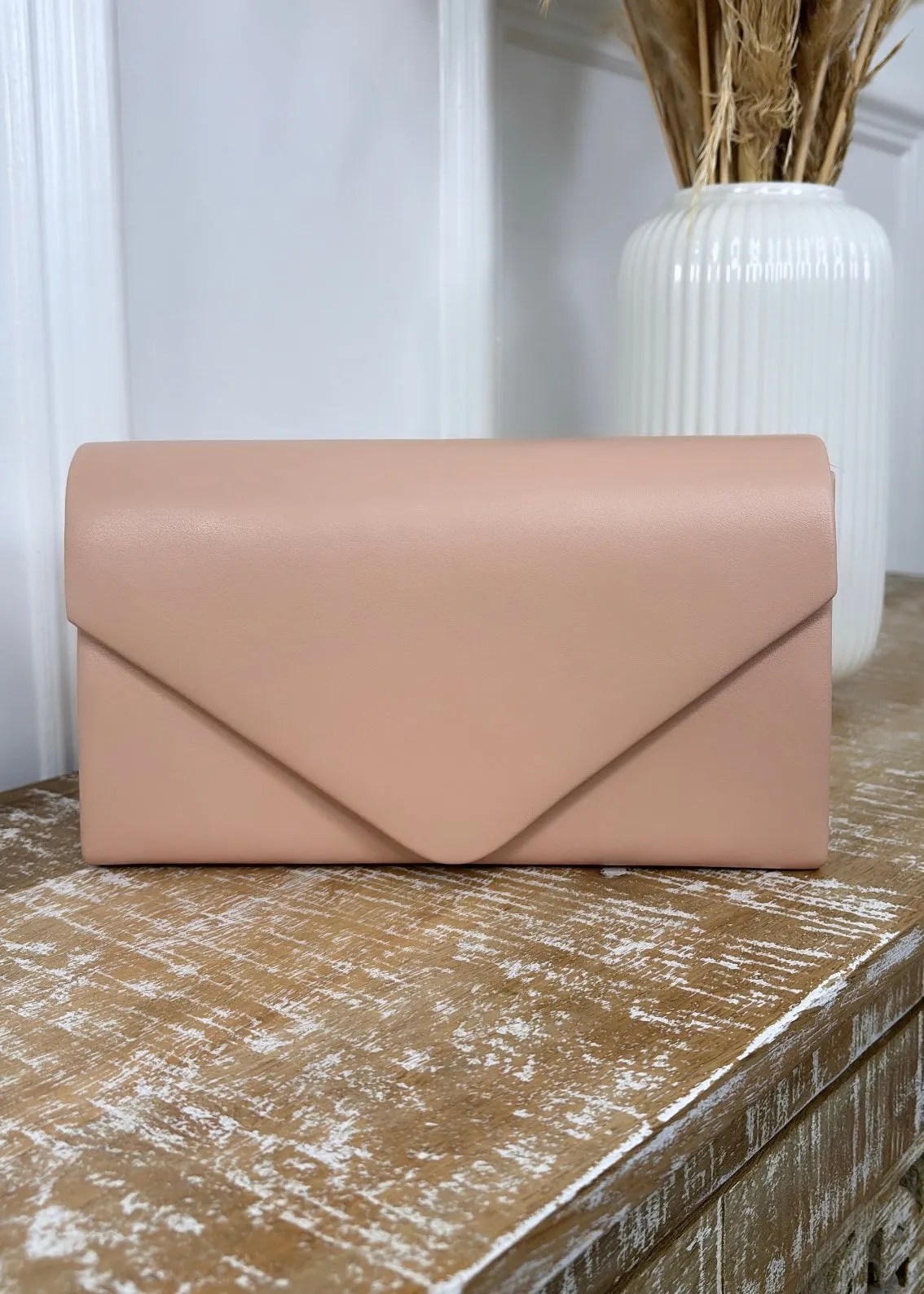 Myrtle Pink Envelope Clutch