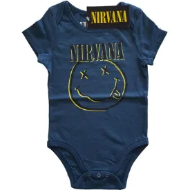 Nirvana Babygrow - Blue Smiley Face