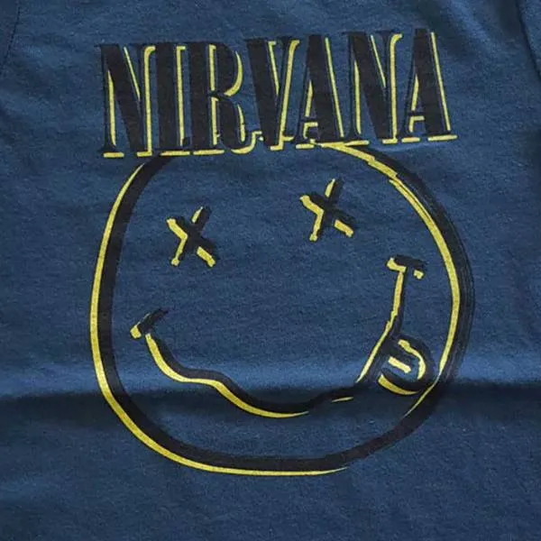 Nirvana Babygrow - Blue Smiley Face