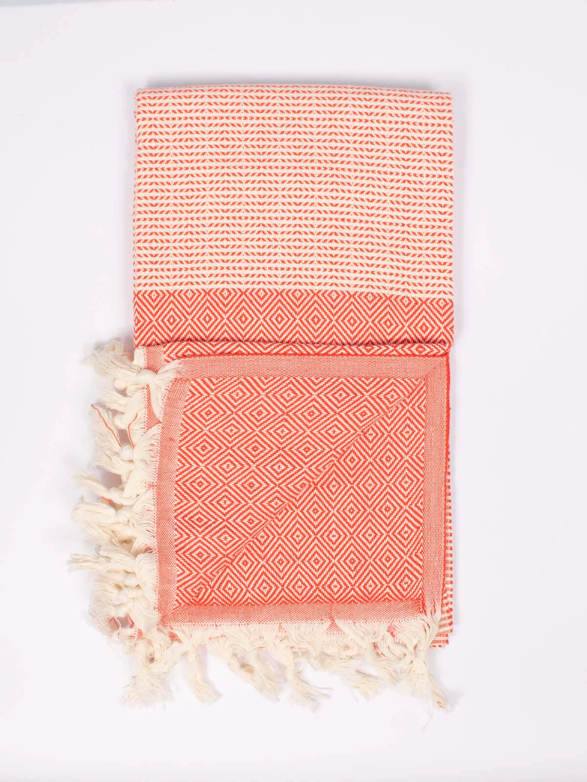 Nordic Dot Hammam Towel, Orange