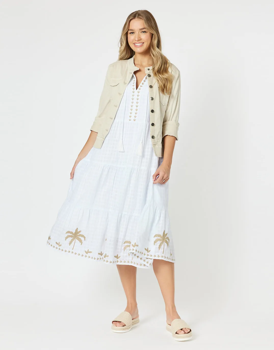 Oasis Midi Dress - White