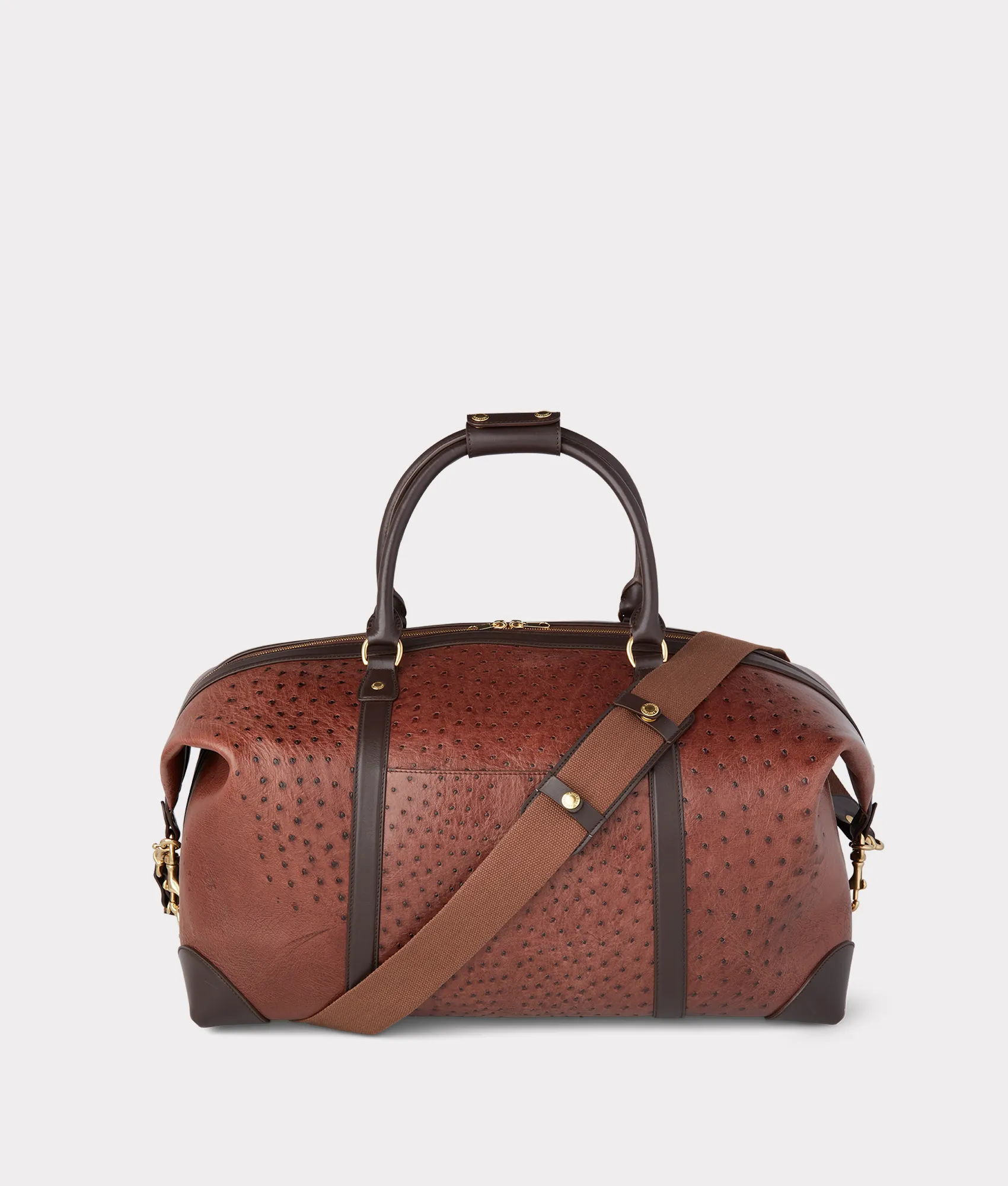 Ostrich Duffle - Large :: Chocolate