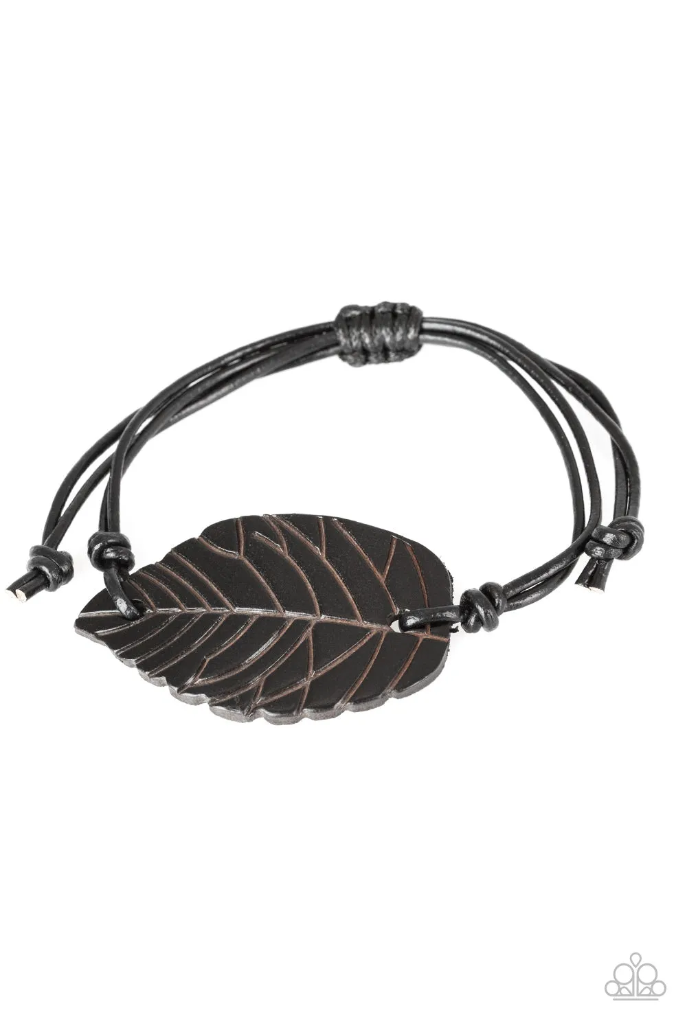 Paparazzi Accessories  - Forest Forager #B294 Basket - Black  Urban Bracelet